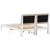 vidaXL Bed Frame Light Grey 140 x 200 cm Solid Pine Wood