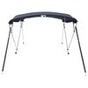 vidaXL 4-bow Bimini Top with Sidewalls 243x(200-213)x137 cm