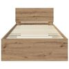 vidaXL Bed Frame Artisan Oak 100 x 200 cm Engineered Wood
