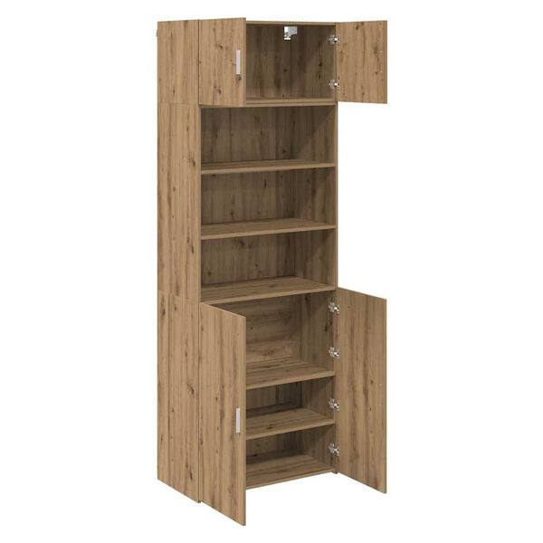 vidaXL Storage Cabinet Artisan Oak 80 x 42.5 x 225 cm Engineered Wood