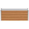 vidaXL Garden Raised Bed Light Brown 98 x 50 x 36 cm Galvanised Steel