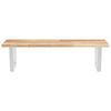 vidaXL Basin Shelf Wall Mounted Steel and Solid Wood Acacia