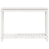 vidaXL Potting Table with Shelf White 108x35x75 cm Solid Wood Pine