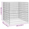 vidaXL Square Composter 100 x 100 x 100 cm Iron