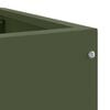 vidaXL Corner Planter Olive green 60 x 60 x 35 cm Steel