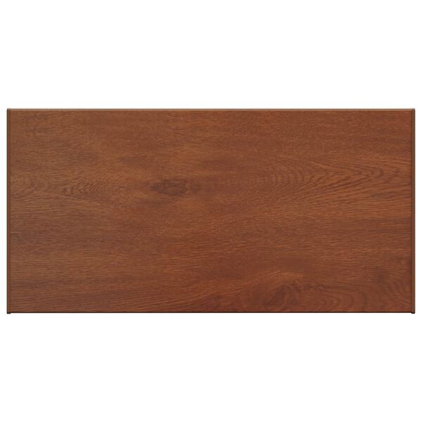 vidaXL Window Sill Brown Wood 80 x 45 x 4.5 cm PVC