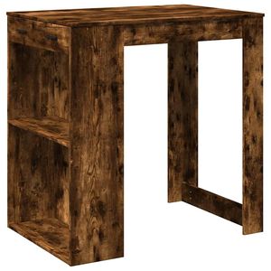 vidaXL Bar Table Smoked Oak102x70x103.5 cm Engineered Wood