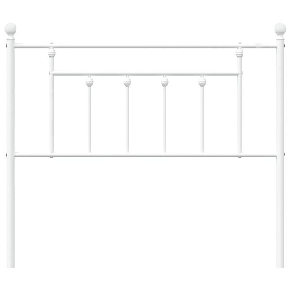 vidaXL Metal Headboard White 107 cm