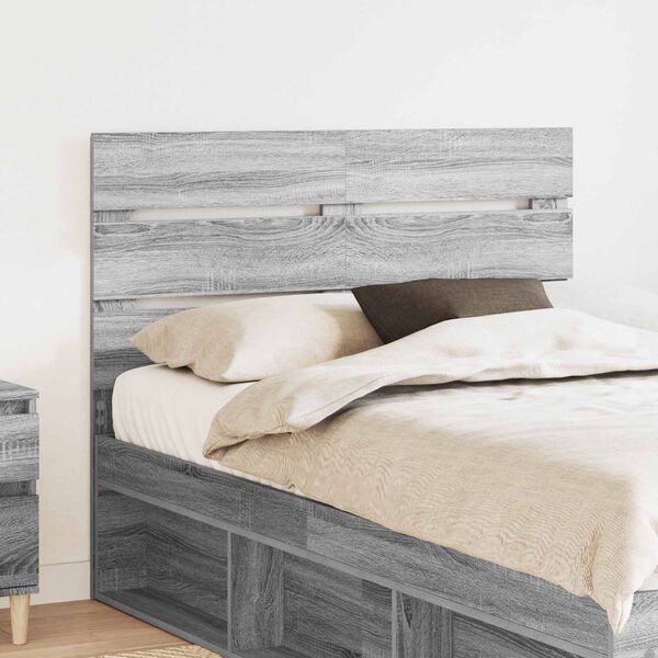 vidaXL Headboard Grey Sonoma 135 cm Engineered Wood