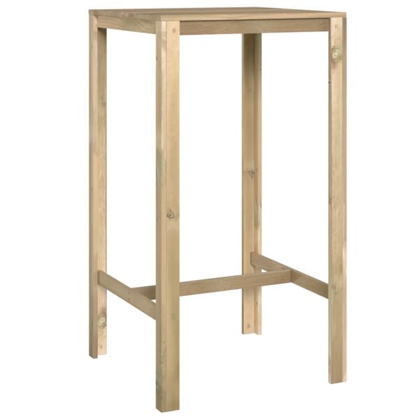 vidaXL Bar Table 60x60x110 cm Impregnated Pinewood