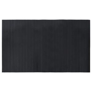 vidaXL Rug Rectangular Black 60x100 cm Bamboo