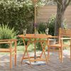 vidaXL Folding Garden Table &Oslash;90x75 cm Solid Eucalyptus Wood