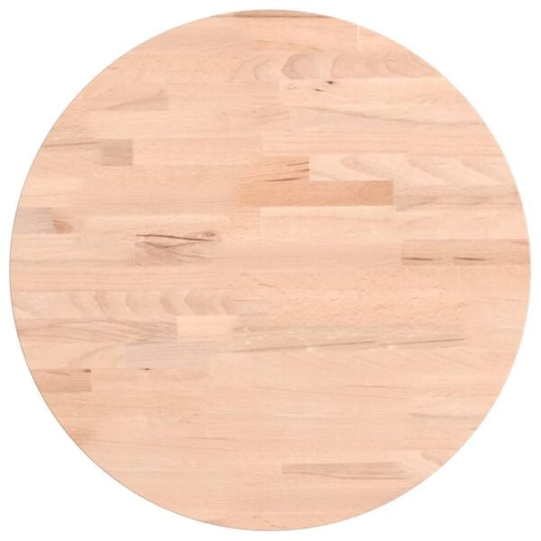 vidaXL Table Top &Oslash;40x2.5 cm Round Solid Wood Beech