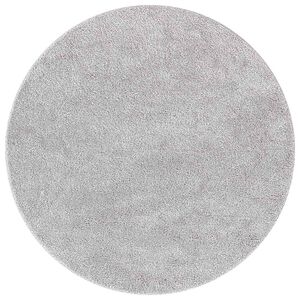 vidaXL Anti-slip Shaggy Rug Grey 90 x 90 cm PP