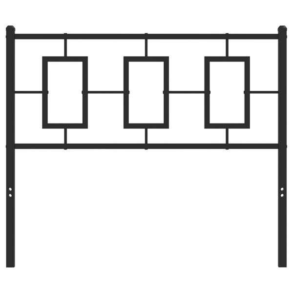 vidaXL Metal Replace Headboard Black 100 cm