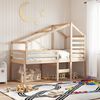 vidaXL Kids' Bed Roof 198x87x113 cm Solid Wood Pine