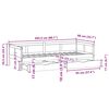 vidaXL Daybed with Drawers without Mattress 80x200 cm Solid Wood