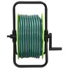 vidaXL Free Standing Green Hose Reel with 20 m Hose PVC