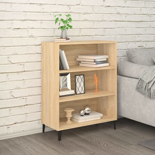 vidaXL Sideboard Sonoma Oak 69.5x32.5x90 cm Engineered Wood