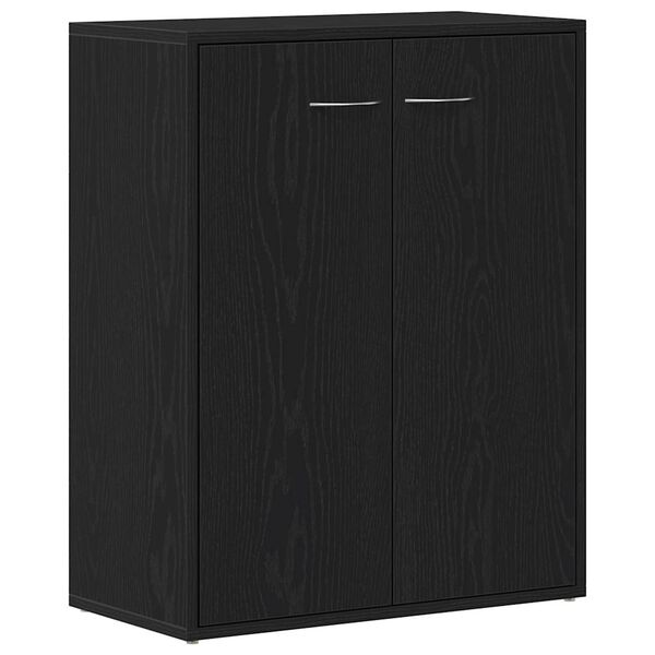 vidaXL Sideboard Black Oak 60x30x75 cm Engineered Wood
