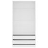 vidaXL Wardrobe White 100x50x200 cm Engineered Wood