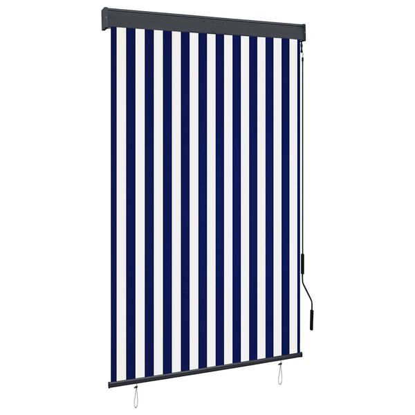vidaXL Outdoor Roller Blind 120x250 cm Blue and White