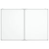 vidaXL Magnetic Whiteboard Foldable 120x80x1.7 cm Aluminium