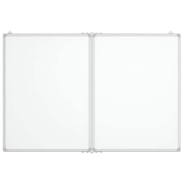 vidaXL Magnetic Whiteboard Foldable 120x80x1.7 cm Aluminium