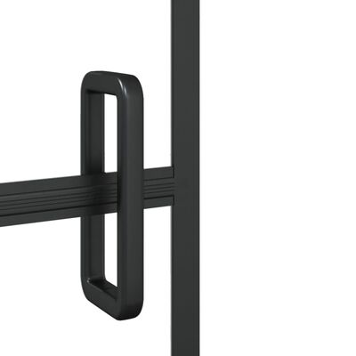 vidaXL Folding Shower Enclosure ESG 80x140 cm Black