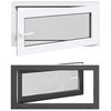 vidaXL Basement Window RISOR 100 x 50 cm PVC and Glass Anthracite