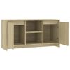 vidaXL TV Cabinet Sonoma Oak 102x37.5x52.5 cm Engineered Wood