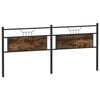 vidaXL Bed Frame without Mattress Brown Oak 107x203 cm Engineered Wood