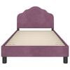 vidaXL Children's Bed Frame with Headboard Purple 80 x 200 cm Velvet