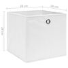 vidaXL Storage Boxes 10 pcs Non-woven Fabric 28x28x28 cm White