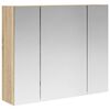 vidaXL Bathroom Mirror Cabinet Sonoma Oak 60 x 14.5 x 50 cm