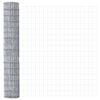 vidaXL Fence with Posts Silver 1.6 x 10 m Steel
