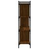 vidaXL Bookcase 4-Tier Brown Oak 76x32x123 cm Engineered Wood