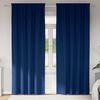 vidaXL Blackout Curtains with Rings 2 pcs Dark Blue 225 x 140 cm