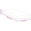 vidaXL Mattress White and Blue 90 x 200 cm Gel Memory Foam