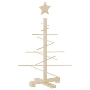 vidaXL Wooden Christmas Tree for Decoration 75 cm Solid Wood Pine