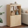 vidaXL Sideboard with LED Lights Sonoma Oak 60.5x37x100 cm