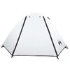 vidaXL Camping Tent Dome 2-Person White Blackout Fabric Waterproof