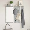 vidaXL Wall-Mounted Coat Rack with Shelf Concrete grey 84 x 10 x 80 cm