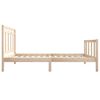 vidaXL Bed Frame without Mattress Solid Wood 100x200 cm (810072+814079)