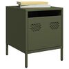 vidaXL Bedside Cabinets&nbsp;2 pcs Olive Green 35x39x43.5 cm Steel