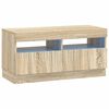 vidaXL LED TV Cabinet Sonoma Oak Engineered Wood