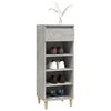 vidaXL Shoe Cabinet Concrete Grey 40x36x105 cm Engineered Wood
