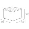 Keter Garden Storage Table Box Claire Graphite