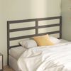 vidaXL Bed Headboard Grey 141x4x100 cm Solid Wood Pine