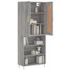 vidaXL Highboard Grey Sonoma 69.5x34x180 cm Engineered Wood